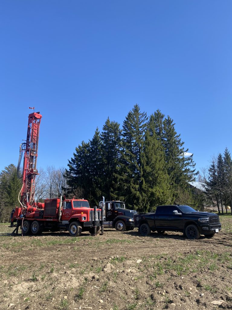 Franklin Drilling Services Inc fleet onsite with well drilling